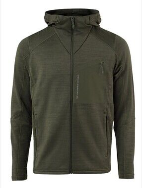 NWT The Mountain Studio TMS Techno Stretch Mid Hood Jacket Forest Green Size S